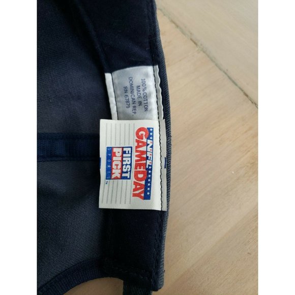 Vintage Baseball Cap Hat - Chicago Bears Strapback Gameday Blue Block Script - Picture 10 of 10